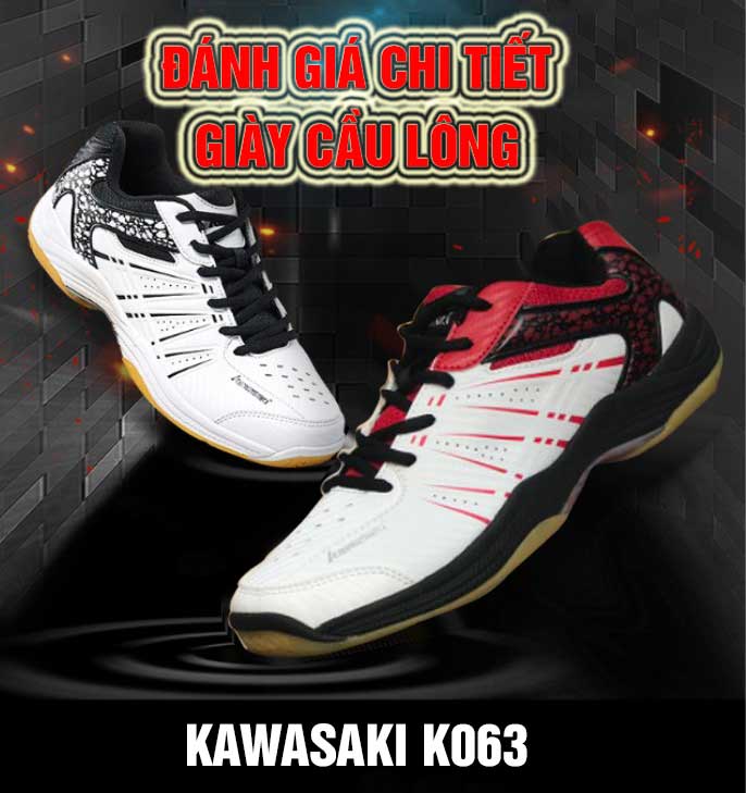 Đánh Giá Chi Tiết Giày Cầu Lông Kawasaki K063